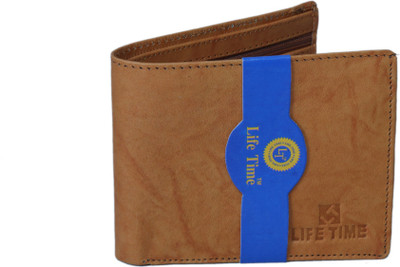 

Lifetime Men Tan Genuine Leather Wallet(3 Card Slots)