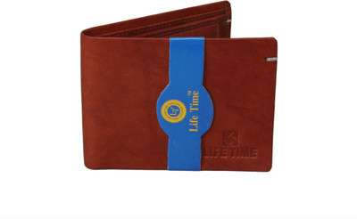 

Lifetime Men Brown Genuine Leather Wallet(3 Card Slots)