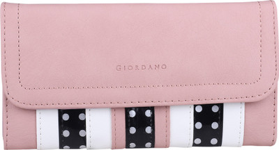 

Giordano Women Casual Pink Genuine Leather Wallet(4 Card Slots)