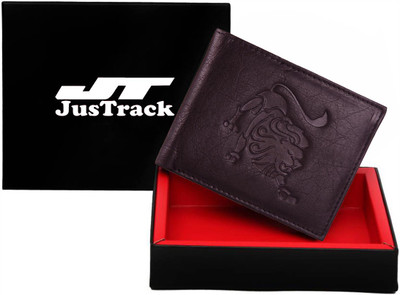 

JusTrack Men Brown Genuine Leather Wallet(1 Card Slot)