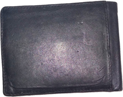 

HUSSAINS Men Black, Brown Genuine Leather Wallet(4 Card Slots), Multicolor