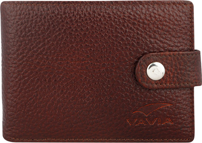 

VAVIA Men Brown Genuine Leather Wallet(5 Card Slots)