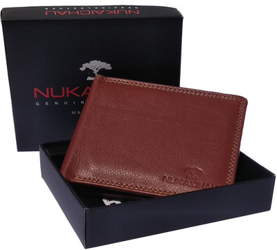 

Nukaichau Boys Formal Brown Genuine Leather Wallet(6 Card Slots)