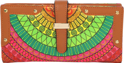 

All Things Sundar Women Multicolor Fabric Wallet(12 Card Slots)