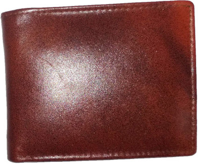 

HUSSAINS Men Brown Genuine Leather Wallet(4 Card Slots)