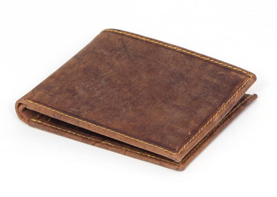 

ad Men Brown Genuine Leather Wallet(7 Card Slots), Dark brown