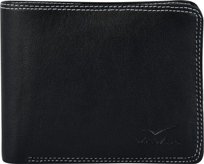 

VAVIA Men Black Genuine Leather Wallet(5 Card Slots)