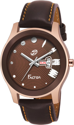 Factor FR-G552-BRBR-DD Super Brown Party Player Edition Analog Watch - For Men