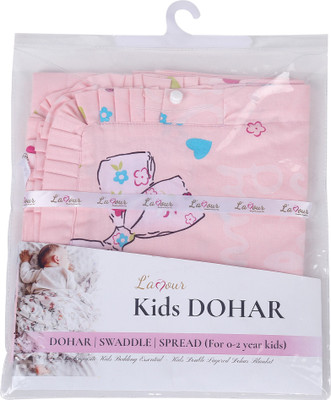 

L'amour Printed  Dohar(Cotton, Pink