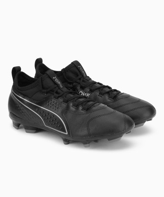 

Puma PUMA ONE 3 Lth FG Football Shoe For Men(Black, Black-black-black
