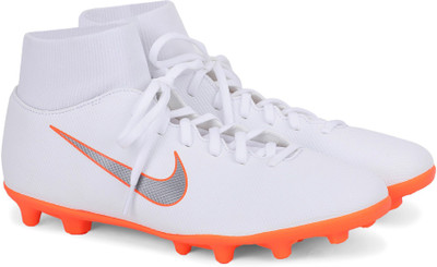 Nike SUPERFLY 6 CLUB FG/MG Football Shoes For Men(White)