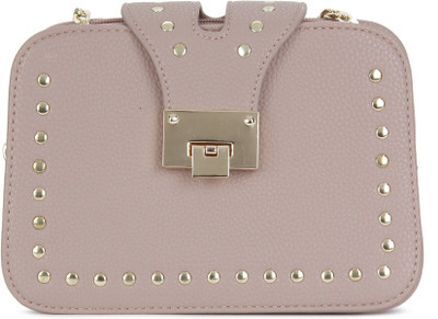 

Remanika Women Casual Pink Leatherette Sling Bag