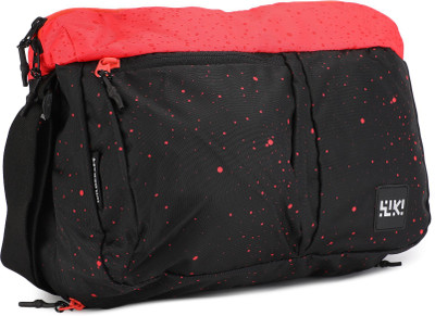 

Wildcraft Women Casual Red, Black Polyester Sling Bag, Black;red
