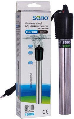 

Sobo Ultra Short Stainless Steel Heating Rod for Fish Tank Aquarium Heater (100 W, Suitable for 50L-100L, HJ-100) Submersible Aquarium Immersion Heater