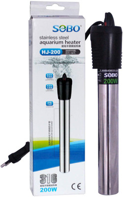 

Sobo Ultra Short Stainless Steel Heating Rod for Fish Tank Aquarium Heater (200W, Suitable for 100L-200L, HJ-200) Submersible Aquarium Immersion Heater