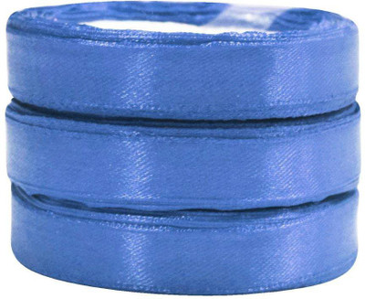 

AsianHobbyCrafts Satin Ribbon, Royal Blue (12mmx10m, 3 Pieces)