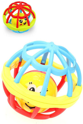 

ToyVilla Non Toxic Soft and Safe Rattle Ball - Set of 2 Rattle(Multicolor)