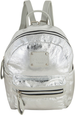 

Bazaar Pirates Mini Backpack Handbag Trendy Shiny 4.5 Backpack(Silver), Shiny silver