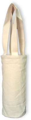 

Rawpockets Rawbags 'Wine and Water Bottle Bag ', reusable 100% Cotton Eco-Friendly |ToteBag |Natural colour|Eco bag |Canvas Fabric Multipurpose Bag(White, 5 inch)