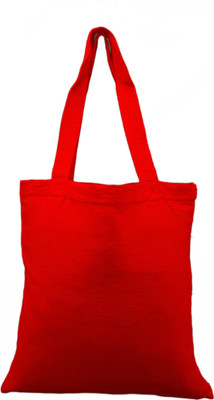 

Rawpockets Rawbags 'Red Bag', reusable 100% Cotton Eco-Friendly |Bag |Natural colour|Eco bag |Canvas Fabric Multipurpose Bag(Red, 5 L)