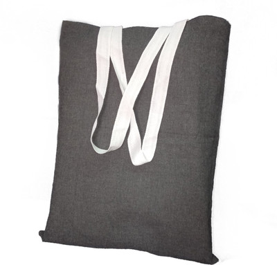 

Rawpockets Rawbags 'Recycled Shopping bag Black Colour ', reusable 100% Cotton Eco-Friendly |ToteBag |Natural colour|Eco bag |Canvas Fabric Multipurpose Bag(White, 5 inch)