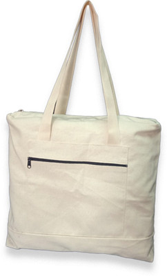 

Rawpockets Rawbags 'Executive Bag ', reusable 100% Cotton Eco-Friendly |ToteBag |Natural colour|Eco bag |Canvas Fabric Multipurpose Bag(White, 5 inch)