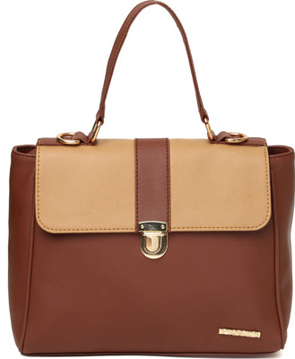

Borsavela Brown Tawny Handle Bag Multipurpose Bag(Brown, 3 L)