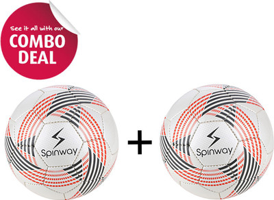 

Spinway Football SW- 100 ( NO.) For ages 12 plus combo Deal Football - Size: (Pack of 2, Multicolor