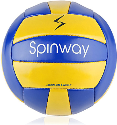 

Spinway Training SW-100, Hand Stitch, High Air retention, Moisture repelling Volleyball - Size: (Pack of 1, Blue, Blue & yellow