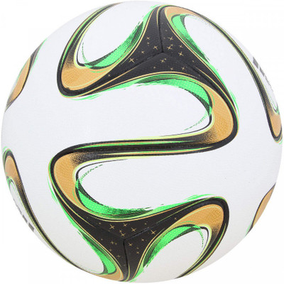 

oms Premier League brazucaa green/White Football - Size:  Football - Size: (Pack of 1, White, Green and yellow