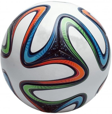 

oms Premier League brazucaa multicolour Football - Size:  Football - Size: (Pack of 1, White, Multicolor