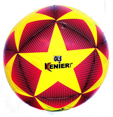 

GLS Imported Premium 32 Panel 3 Ply Multicolour Size  PU Football - Yellow Red Football - Size: (Pack of 1, Multicolor