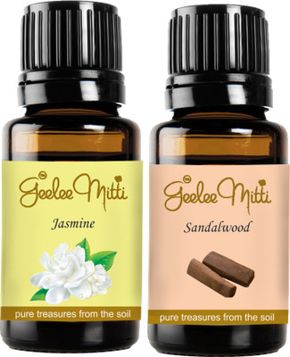 

Geeleemitti Sandalwood + Jasmine Oil Durga Puja Combo Pack of 2(20 ml)