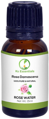 

Ks Essentials 100% Pure Rose Water (Rosa Damascena) (15ml)(15 ml)