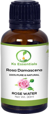 

Ks Essentials 100% Pure Rose Water (Rosa Damascena) (30ml)(30 ml)
