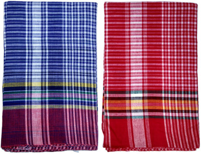 Sri Ganesha Bengal Emporium Cotton 120 GSM Bath Towel Set(Pack of 2)