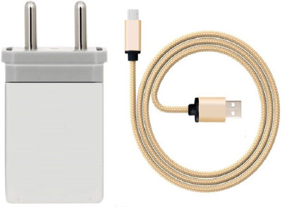 

CASVO Dual Port Ch Tablet Charger(Grey , Gold, Cable Included)