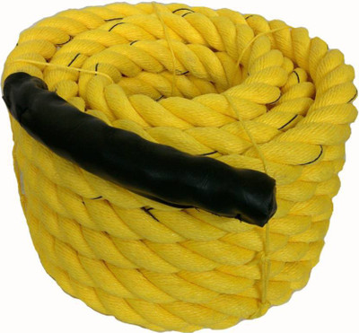

Fosco Premium (4 inch-12 Mtr/40 Ft) Gym Exercise Muscle Battle Rope - Yellow Battle Rope(Length: 40 ft, Weight: 8 kg, Thickness: 4 inch)