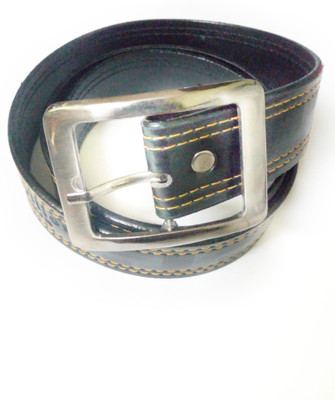 

rafea Men Tan Artificial Leather Belt, Maroon
