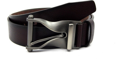 

ELS Men Formal, Casual Brown Artificial Leather, Texas Leatherite Belt