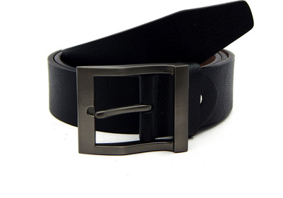

ELS Men Formal, Casual Black Artificial Leather, Texas Leatherite Belt