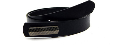 

ELS Men Formal, Casual Black Artificial Leather, Texas Leatherite Belt