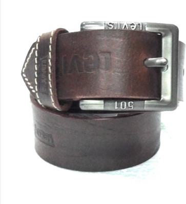 

levi Men Casual Brown Genuine Leather Belt