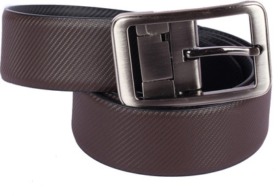 

swaggler Men & Women Casual, Party, Formal Black Genuine Leather Reversible Belt, Brown