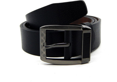 

ELS Men Formal, Casual Black Artificial Leather, Texas Leatherite Belt