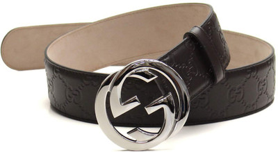 

NIRYAT INTERNATIONAL Men Multicolor Genuine Leather Belt, Black