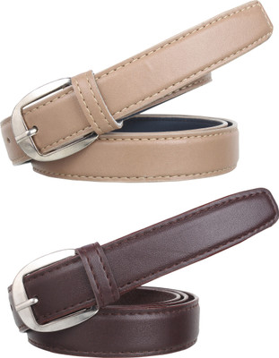 

Styles Creation Women Formal, Casual Brown, Beige Artificial Leather Belt, Beige;brown