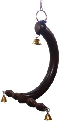 Eshan Pet Products Bird Swing Cage Toy Wooden Hammock Hanging Bird Play Stand