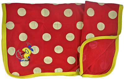 

Babysid Collections Polka  Swadding Baby Blanket(Cotton, Red