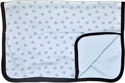 

Babysid Collections Floral  Swadding Baby Blanket(Cotton, Blue